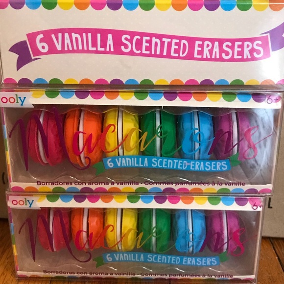 Macaron Vanilla scented erasers - Picture 6 of 7